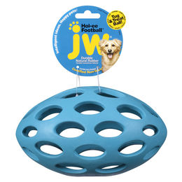 JW PET Hol-ee Football Hundespielzeug Ball aus Gummi Größe Large Bunt - 1 Stk. – Bild 1 von 5