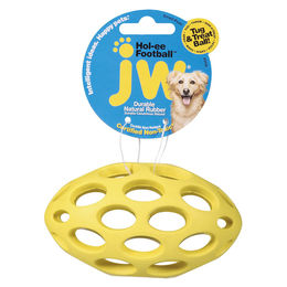 JW PET Hol-ee Football Hundespielzeug Ball aus Gummi Größe S - 1 Stk. – Bild 1 von 7