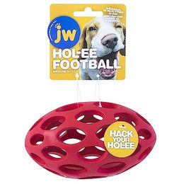 JW PET Hol-ee Football Hundespielzeug Snackball aus Gummi Medium 14,5 x 8,5 cm - 1 Stk. – Bild 1 von 8