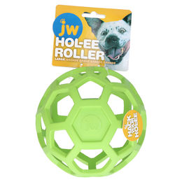 JW PET Hol-ee Roller Hundespielzeug aus Naturkautschuk Grün Größe L - 15 cm – Bild 1 von 6