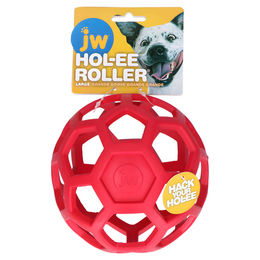 Produktbild von JW PET Hol-ee Roller Hundespielzeug aus Naturkautschuk Rot Größe L - 15 cm