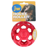 Produktbild von JW Pet Hol-ee Roller Hundespielzeug aus Naturkautschuk Rot Größe S