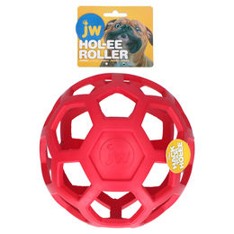 Produktbild von JW PET Hundespielzeug Hol-ee Roller Ball aus Naturkautschuk rot Jumbo - 19 cm