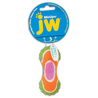 Produktbild von JW Pet Mixups Ribbed Barbell Hundespielzeug aus Gummi Größe S - 10 cm