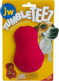 JW Pet Tumble Teez Intelligenzspielzeug Hund aus Naturkautschuk Größe M Rot - 1 Stk. – Bild 1 von 12