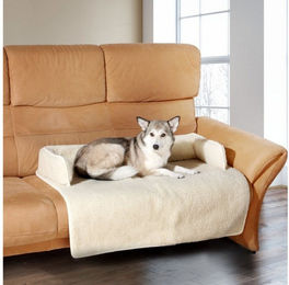 K. & N. Schurwolle Hundematte Schurwoll-Hunde/Katzen-Sofaschoner – Geborgenheit für Ihr Haustier, kuschlig warm – Bild 1 von 3