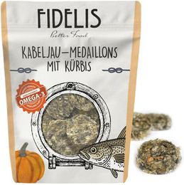 Produktbild von *Kabeljau Medaillons mit Kürbis 100g