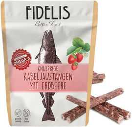 Produktbild von Kabeljaustangen mit Erdbeeren (100g)