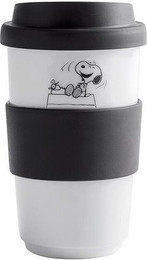 Produktbild von KAHLA Geschirr Peanuts Becher mit Trinkdeckel 0,40 l - 0,4 l