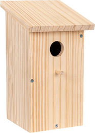 Produktbild von kamelshopping Nistkasten Nistkasten für Vögel aus Holz für draußen, Einflugloch ca. Ø 32 mm, aufklappbar, ideal als Vogelhaus für heimische Vogelarten