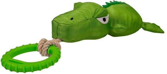 Produktbild von kamelshopping Outdoor-Spielzeug Hundespielzeug aus Polyester mit TPR-Ring & Quietscher