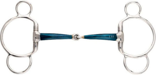 Produktbild von Kandare 3 oder 4 Ringe für Pferd mit einfacher Gebissbruche Kavalkade Ergonomic