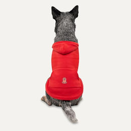 Känguru-Fleece-Hoodie für Hunde Rot XL – Bild 1 von 3