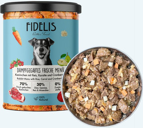 Produktbild von Kaninchen mit Reis, Karotte und Cranberries (im Glas)