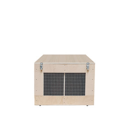 Produktbild von Kaninchen - Transportkiste Holz 2 Abteile - 50er