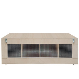 Produktbild von Kaninchen - Transportkiste Holz 4 Abteile - 50er