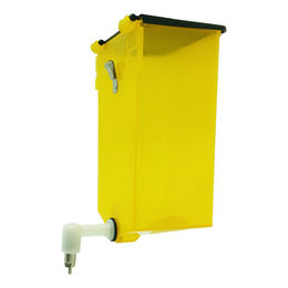 Produktbild von Kaninchen Trinkflasche mit Klappdeckel 1000 ml - Kunststoff - gelb