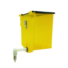 Produktbild von Kaninchen Trinkflasche mit Klappdeckel 700 ml - Kunststoff - gelb