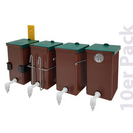 Produktbild von Kaninchen Trinkflasche / Nagertränke "Megaflasche" 1000 ml braun 10er Pack