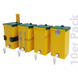 Produktbild von Kaninchen Trinkflasche / Nagertränke "Megaflasche" 1000 ml gelb 10er Pack