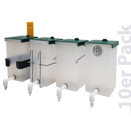 Produktbild von Kaninchen Trinkflasche / Nagertränke "Megaflasche" 1000 ml klar - 10er Pack