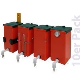 Produktbild von Kaninchen Trinkflasche / Nagertränke "Megaflasche" 1000 ml orange 10er Pack