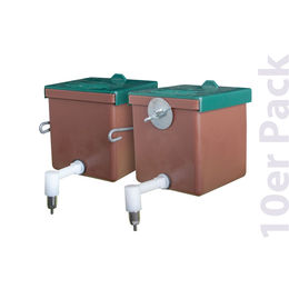 Produktbild von Kaninchen Trinkflasche / Nagertränke "Megaflasche" 500 ml braun 10er Pack