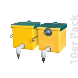 Produktbild von Kaninchen Trinkflasche / Nagertränke "Megaflasche" 500 ml gelb 10er Pack