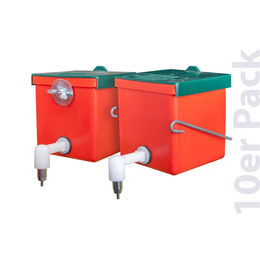 Produktbild von Kaninchen Trinkflasche / Nagertränke "Megaflasche" 500 ml orange 10er Pack