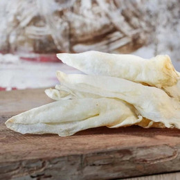 Produktbild von Kaninchenohren ohne Fell, gebrüht - 100 g