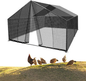 Produktbild von Kapler Hühnerstall 2 x 3 x 2 m mit Sonnenschutzdach und PE-Plane