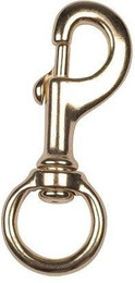 Produktbild von Karabinerhaken Drehauge aus Messing Kamer