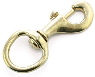 Karabinerhaken für Pferde Umbria Equitazione Lunghina Ottone – Bild 1 von 6