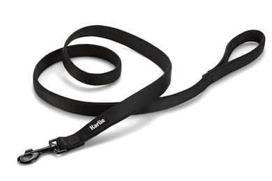 Karlie Art Sportiv Premium Hundeleine Nylon Schwarz 180x2,5 cm – Bild 1 von 2