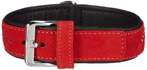 Karlie Buffalo Noble Halsband 35 mm x 50 cm rot/schwarz – Bild 1 von 2