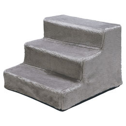 Karlie Easy Step Hundetreppe Plüsch/Holz Grau – Bild 1 von 5