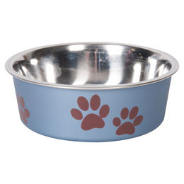 Karlie Futternapf Hundenapf Edelstahl Ascar blau-metallic - 300 ml – Bild 1 von 4