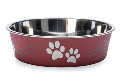 Karlie Futternapf Hundenapf Edelstahl Ascar dunkelrot - 0,8 l – Bild 1 von 5