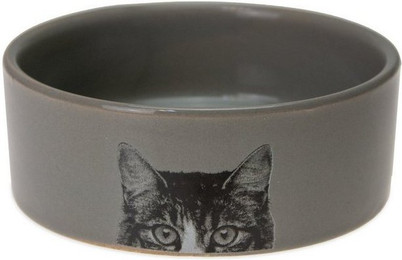 Produktbild von Karlie Futternapf Katzennapf Keramik grau - 250 ml