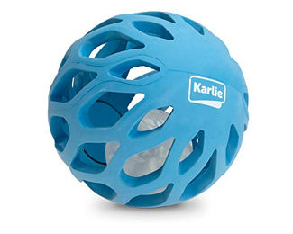 Produktbild von Karlie Gitterball mit TPR LED Leuchtkugel blau