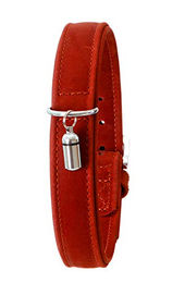 Karlie Halsband Buffalo aus Kalbsleder Rot – Bild 1 von 2