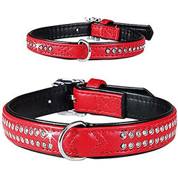 Karlie Halsband Kunstleder Plus Monte Carlo rot Größe L – Bild 1 von 3