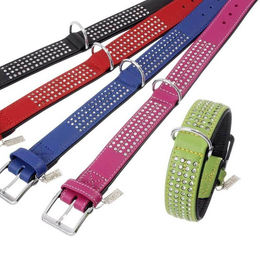 Produktbild von Karlie Halsband Vintage Strass 60 cm 40 mm grün vierreihig - 60 cm