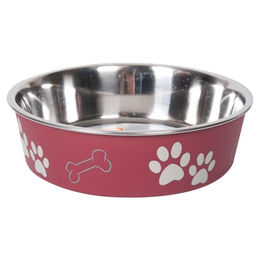 Karlie Hundenapf Edelstahl Ascar dunkelrot - 1500 ml – Bild 1 von 5