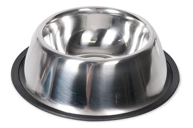 Produktbild von Karlie INOX Cocker Hundenapf Edelstahl mit Gummirand - 0,9 l