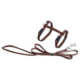 Produktbild von Karlie Katzengeschirr mit Leine Art Sportiv Plus braun