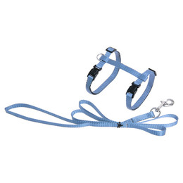 Produktbild von Karlie Katzengeschirr mit Leine Art Sportiv Plus hellblau - 110 cm