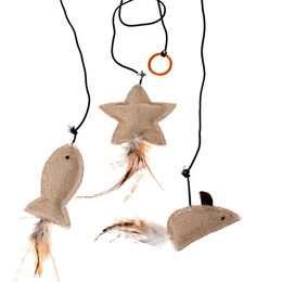 Produktbild von Karlie Katzenspielzeug Twinies mit Federn und Katzenminze - 10 cm