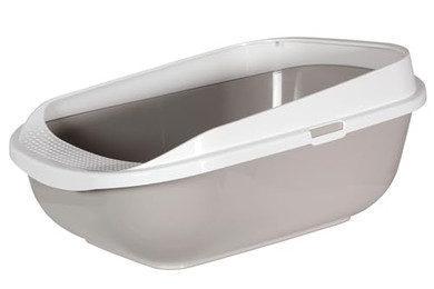 Produktbild von Karlie Katzentoilette mit Rand grau