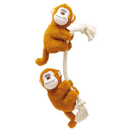 Produktbild von Karlie Kletter Affe Duo Hundespielzeug Plüsch Braun
